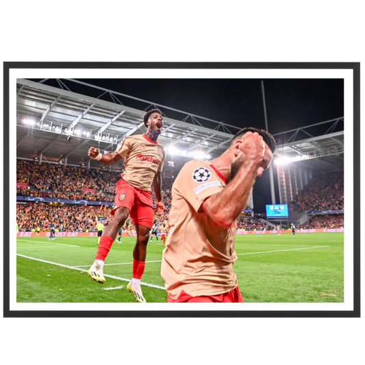 100 men and one woman in a stadium, 1973