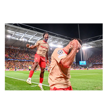 Load image into Gallery viewer, 100 men and one woman in a stadium, 1973