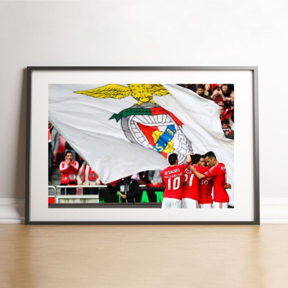 La joie des joueurs de Benfica, 2015