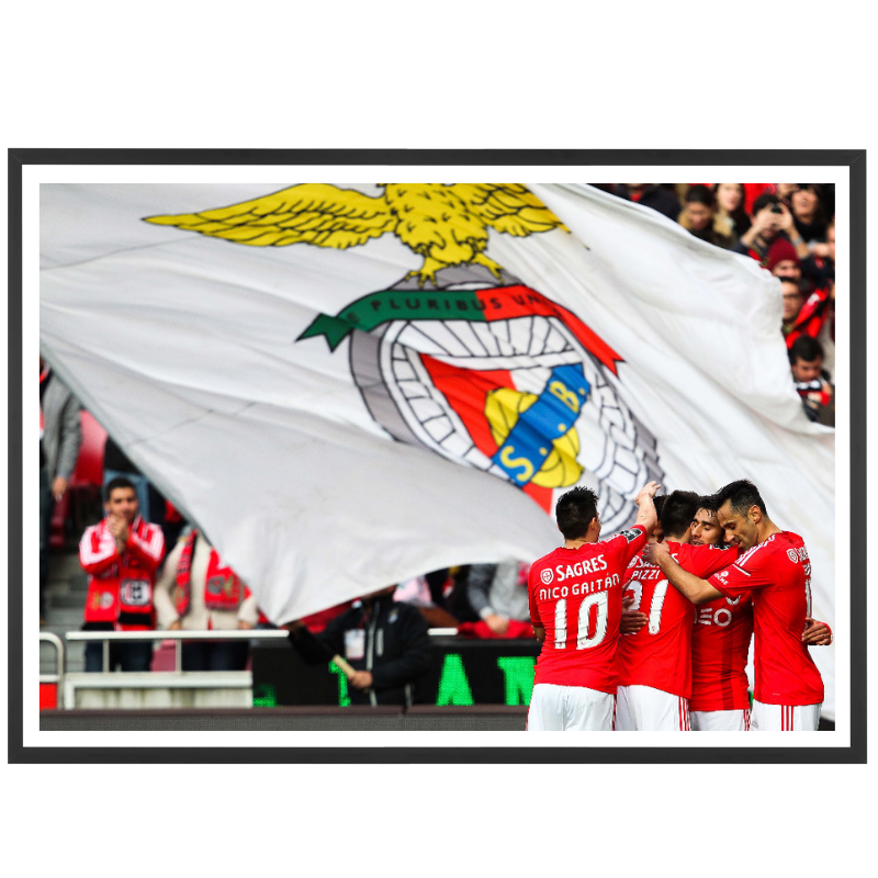 La joie des joueurs de Benfica, 2015
