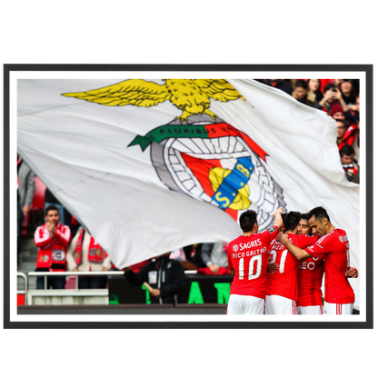 La joie des joueurs de Benfica, 2015