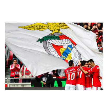 La joie des joueurs de Benfica, 2015