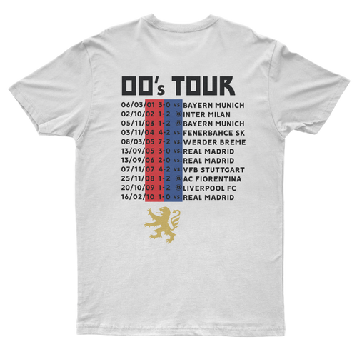 Maglietta bianca "Lyon 00's" On Tour