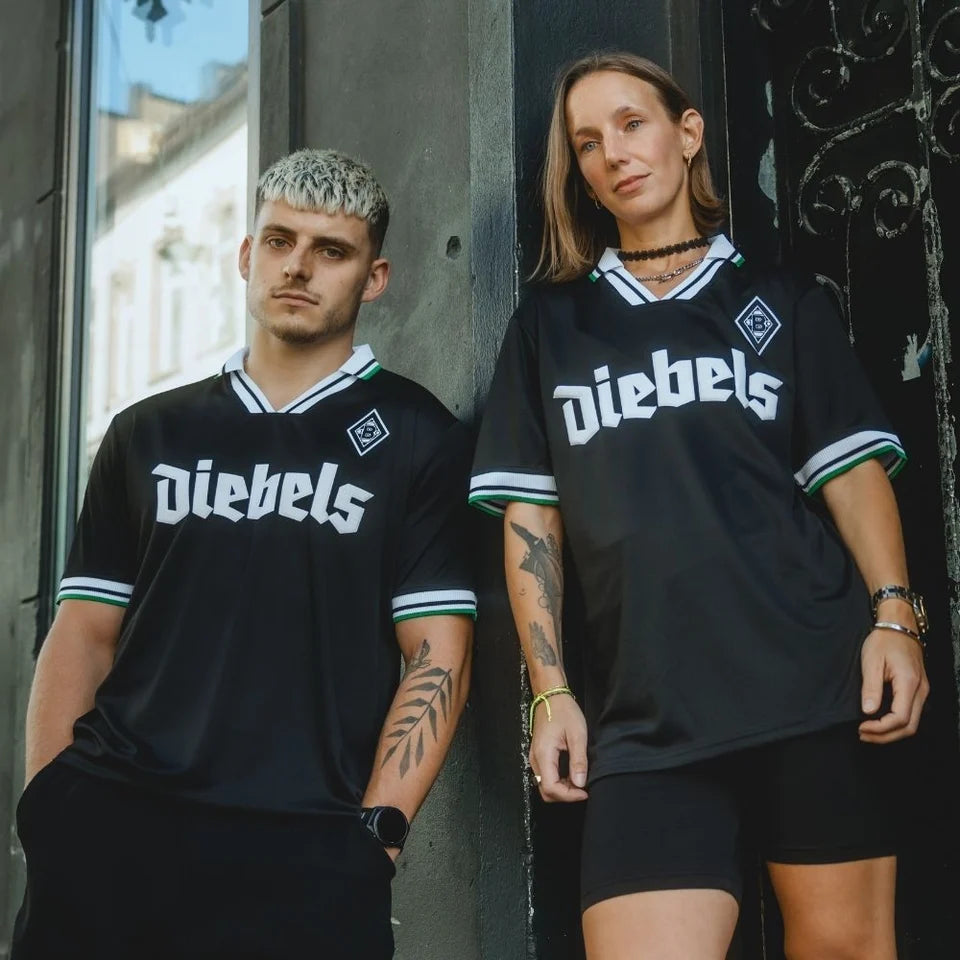 Maillot collector Borussia Mönchengladbach 1996 - 97 extérieur noir