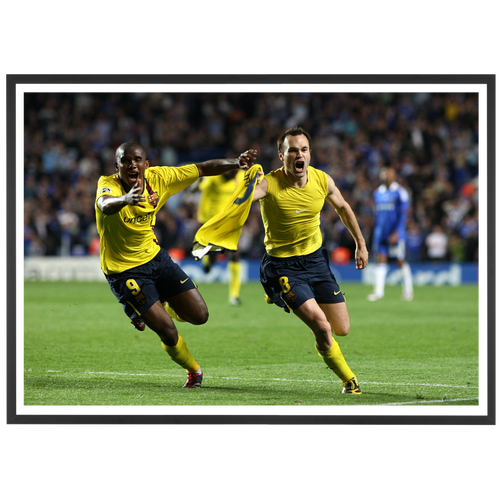 La gioia di Andrés Iniesta contro il Chelsea, 2009