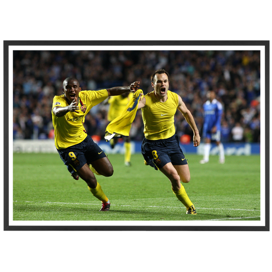 La gioia di Andrés Iniesta contro il Chelsea, 2009