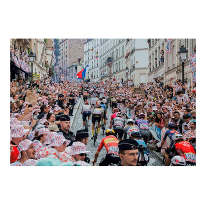 Ascension de la rue Lepic à Montmarte, Tour de France 2025