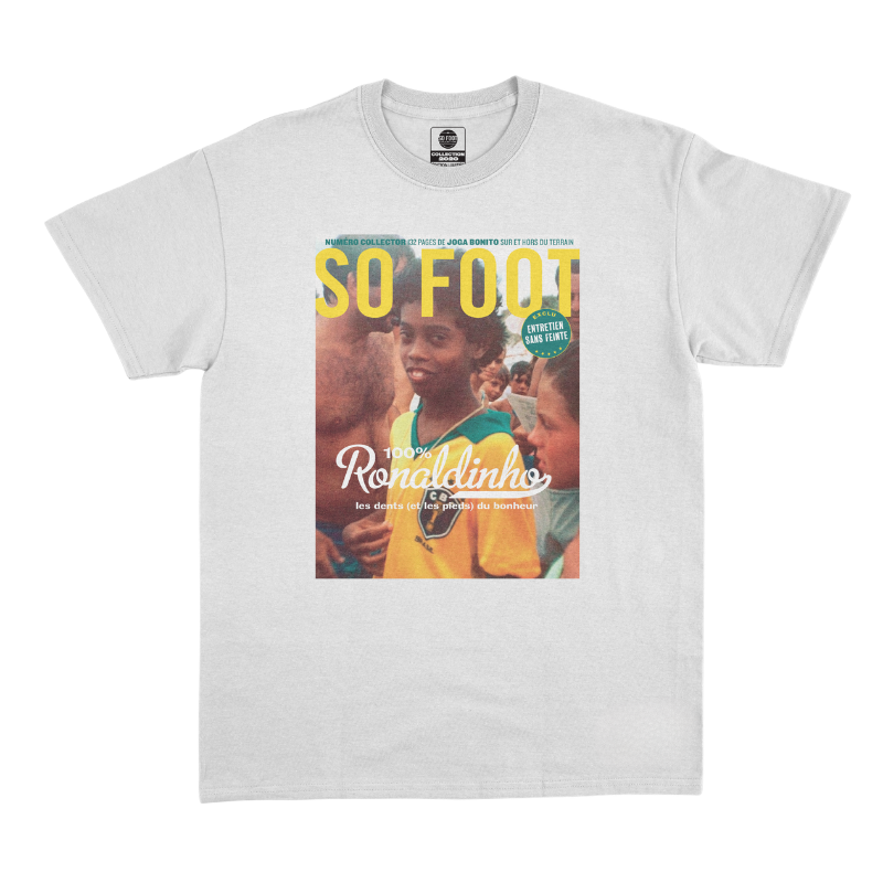T-Shirt Couv Hors-Série « 100% Ronaldinho » blanc