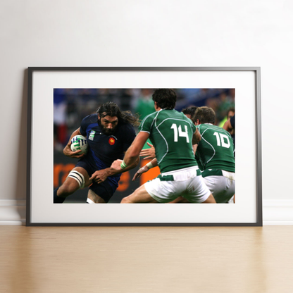 Chabal défie la défense irlandaise, 2007