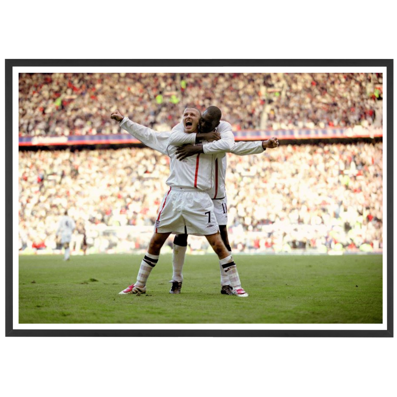 Célébration de David Beckham, 2001