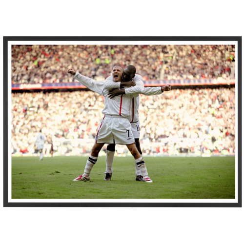 Célébration de David Beckham, 2001