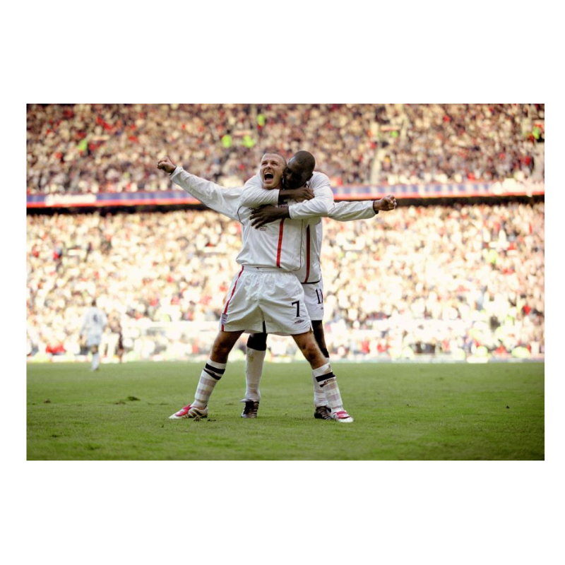 Célébration de David Beckham, 2001