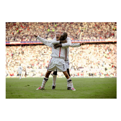 Célébration de David Beckham, 2001