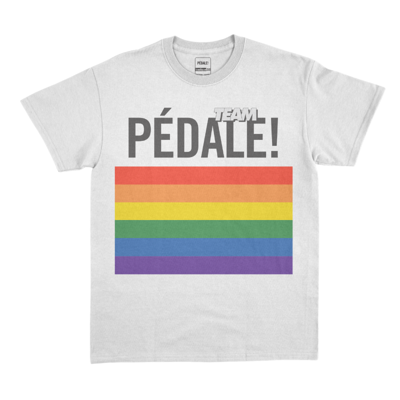 T-Shirt Team PÉDALE! Arc en ciel