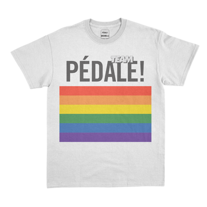 T-Shirt Team PÉDALE! Arc en ciel