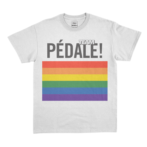 T-Shirt Team PÉDALE! Arc en ciel