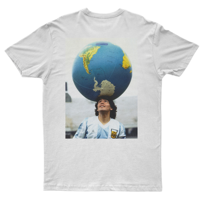 T-Shirt "Maradona le nouvel Atlas" vintage white