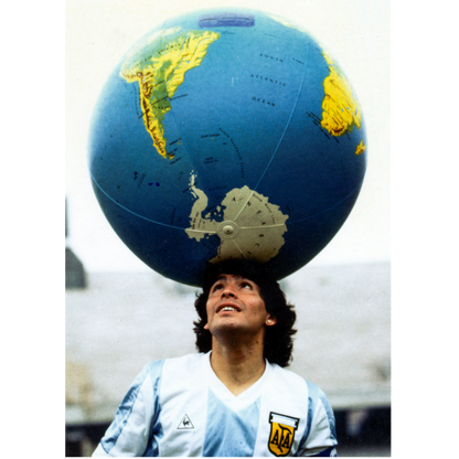 T-Shirt "Maradona le nouvel Atlas" vintage white