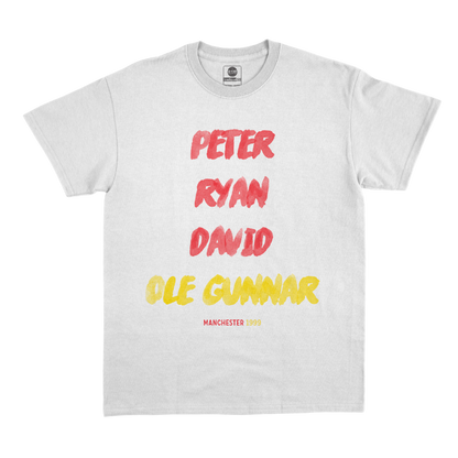 T-Shirt "Peter, Ryan, David..." Manchester United 1999
