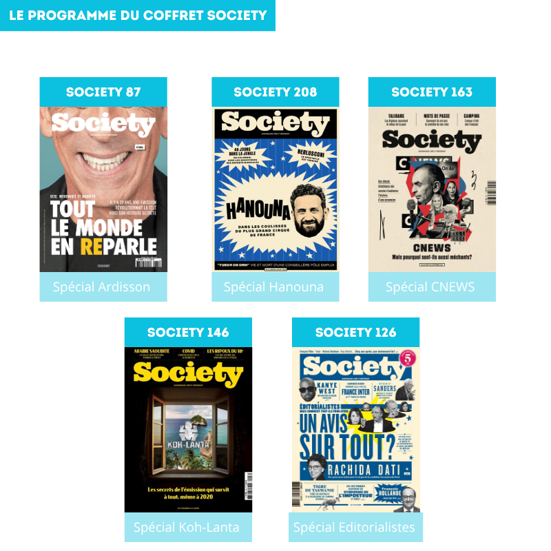Coffret Society : Télé, gloire et polémiques