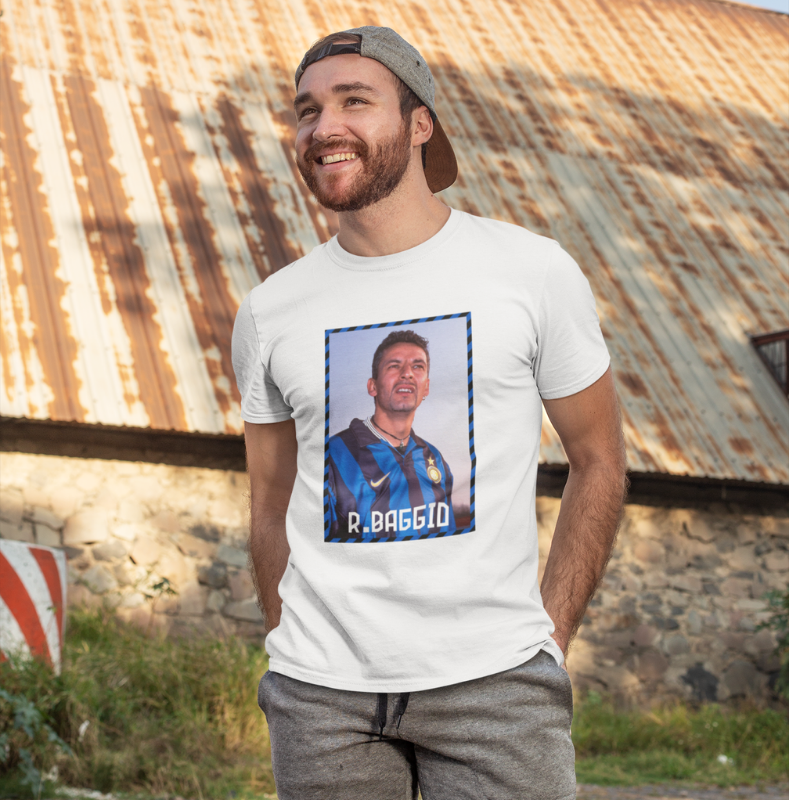 T-Shirt Roberto Baggio blanc