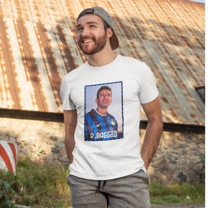 T-Shirt Roberto Baggio blanc