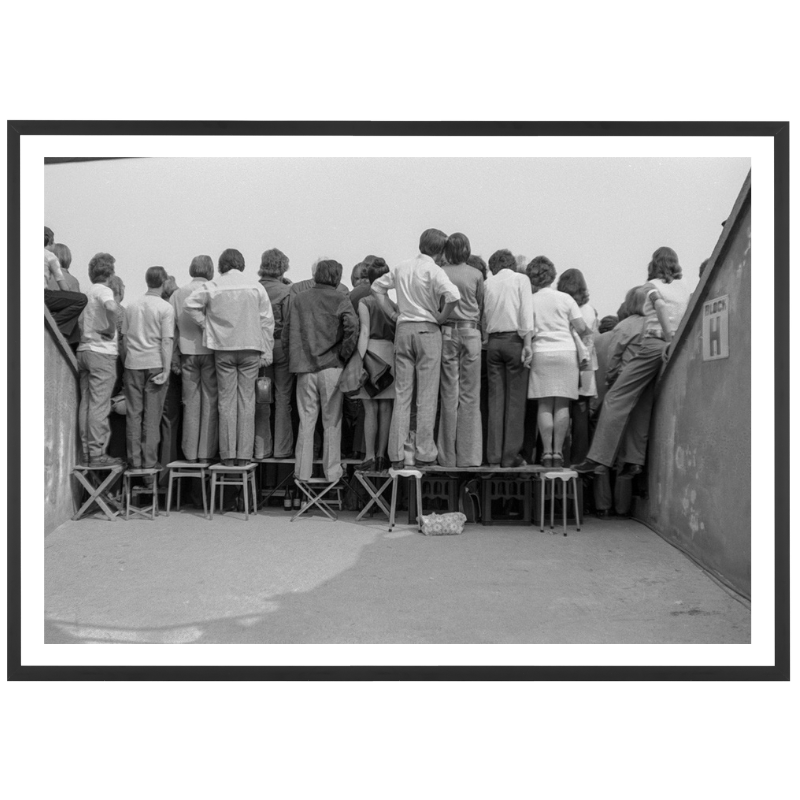 Crowded fans of Dynamo Dresden, 1975