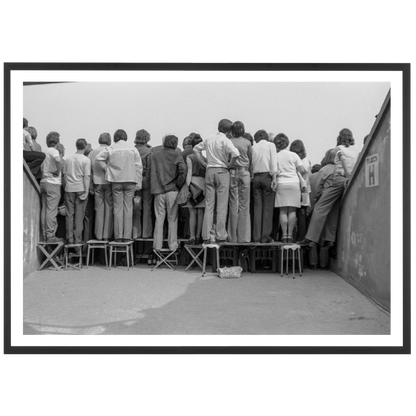 Crowded fans of Dynamo Dresden, 1975