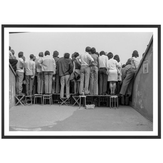 Tifosi della Dinamo Dresda ammassati insieme, 1975