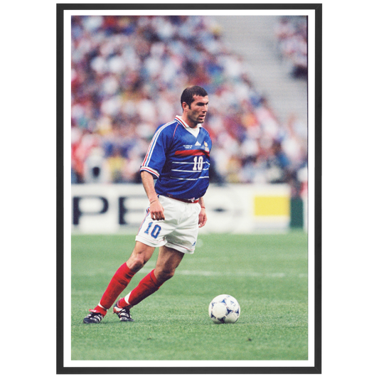 Zinédine Zidane avec le ballon face au Brésil, Mondial 1998