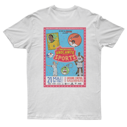 Maglietta bianca dello staff "Incredible Flea Market Sports 2.0"