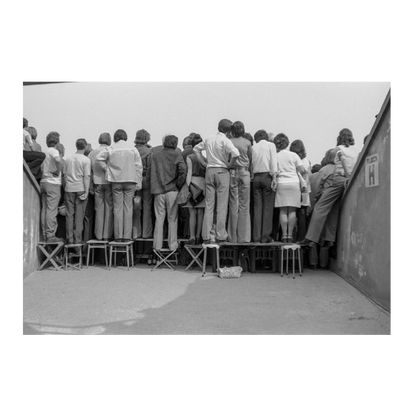 Crowded fans of Dynamo Dresden, 1975