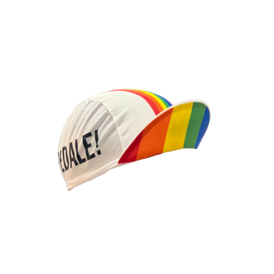Gapette arc-en-ciel "Pédale!"