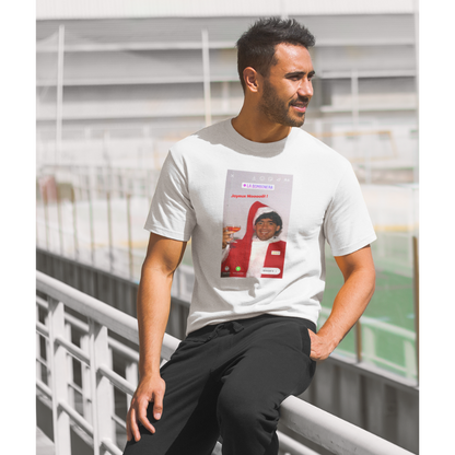 T-Shirt "Story Maradona Joyeux Noël" blanc