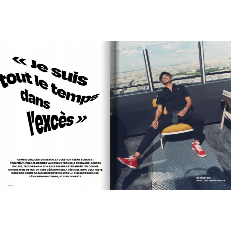 40-A collector 100% Yannick Noah, édition terre battue