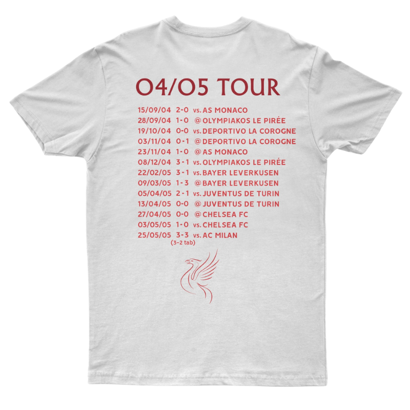 "Liverpool 2005" On Tour T-Shirt white