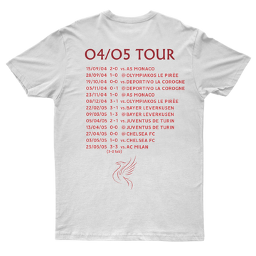 T-Shirt "Liverpool 2005" On Tour blanc