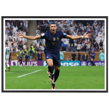 Kylian Mbappé fête son but égalisateur, Mondial 2022