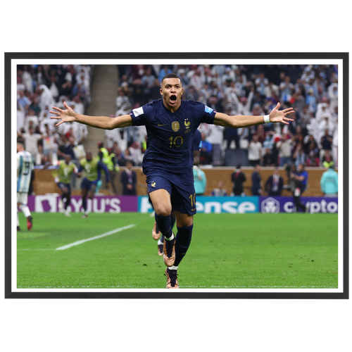Kylian Mbappé fête son but égalisateur, Mondial 2022