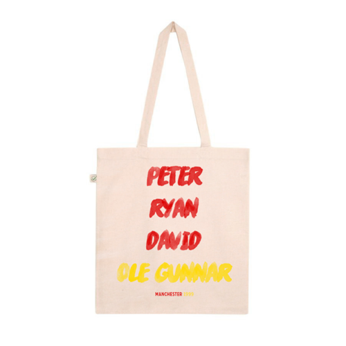 Tote bag "Peter, Ryan, David..." Manchester United 1999
