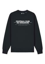 Charger l&#39;image dans la galerie, Sweat noir “Règle n°1 Football Club du Dimanche: le tacle”