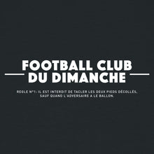 Charger l&#39;image dans la galerie, Sweat noir “Règle n°1 Football Club du Dimanche: le tacle”