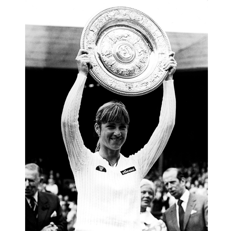 Evert quote mug "In tennis, you know if you are a winner or a loser"