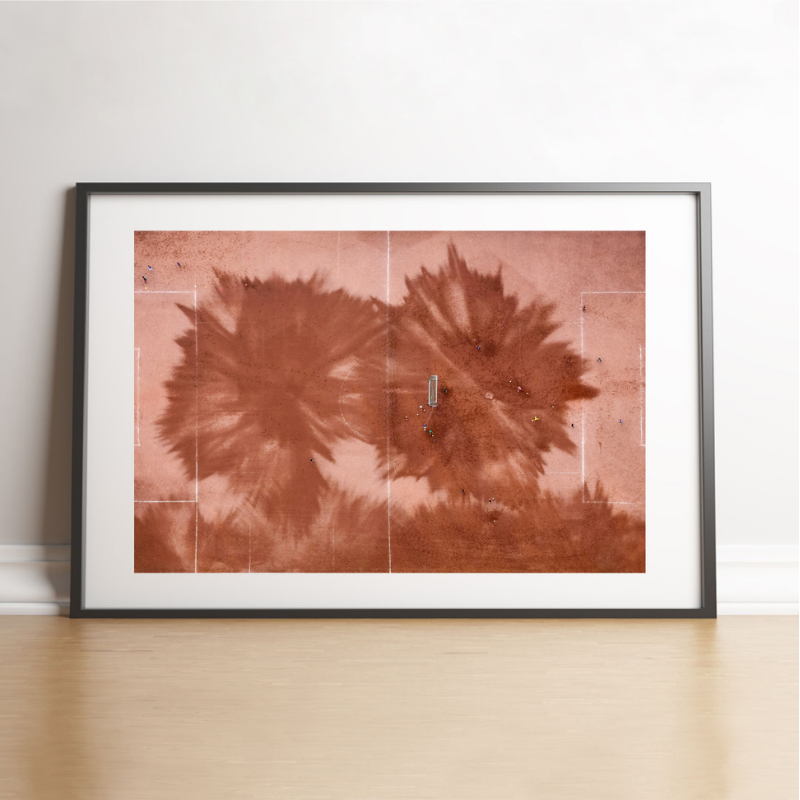 Terreno stabilizzato visto dal cielo