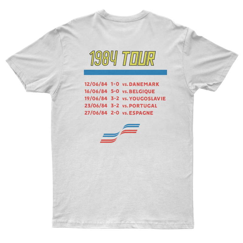 "France 1984" On Tour T-Shirt white