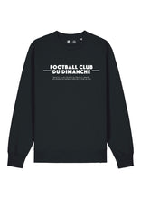 Charger l&#39;image dans la galerie, Sweat noir “Règle n°1 Football Club du Dimanche: Parler à l&#39;Arbitre”