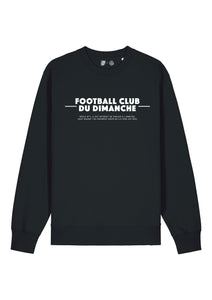 Sweat noir “Règle n°1 Football Club du Dimanche: Parler à l'Arbitre”