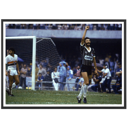 Célébration poing levé de Socrates, 1983