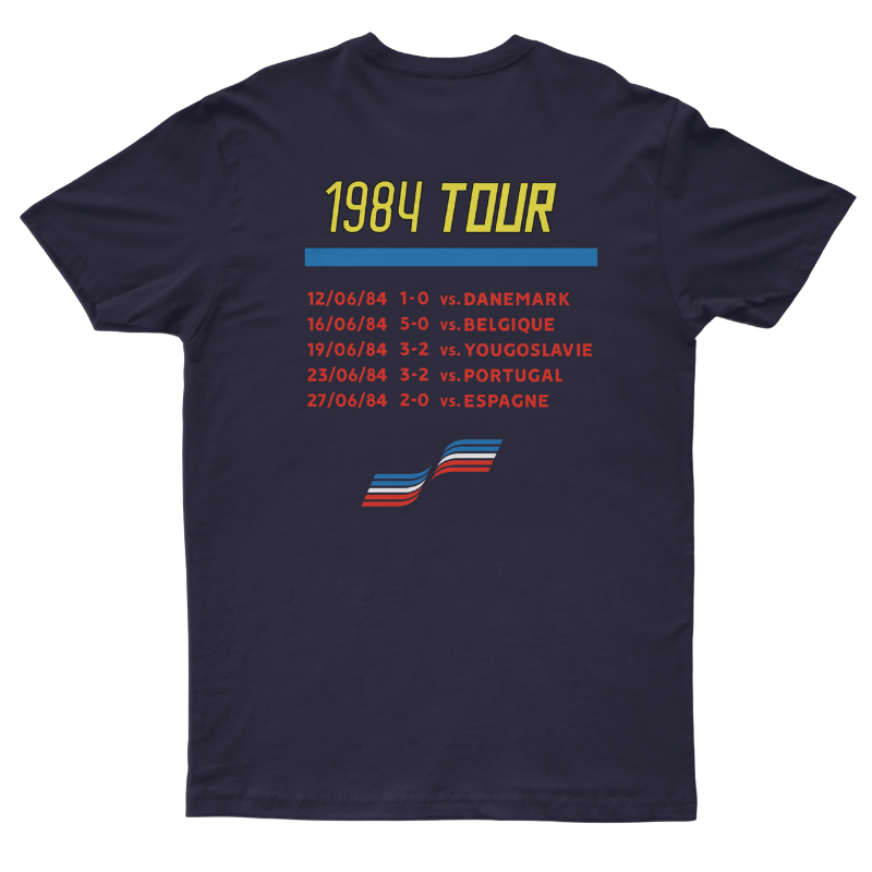 "France 1984" On Tour T-Shirt white