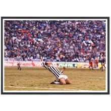 Load image into Gallery viewer, Michel Platini celebrates his winning shot on goal, Intercontinental 1985